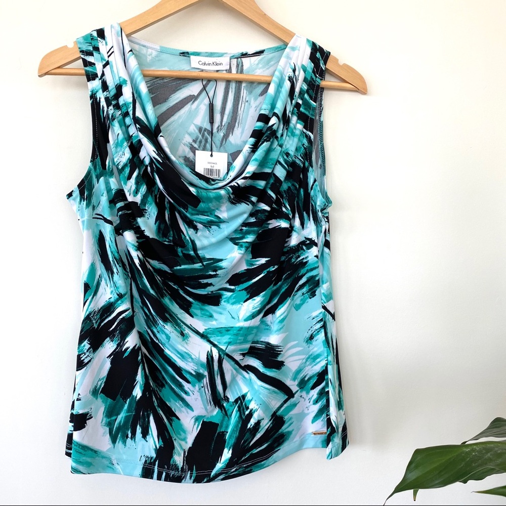 COPY - Calvin Klein cowl neck sleeveless top